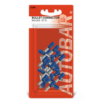 MALE BULLETS 15 AMP - 30 PACK