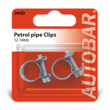 PETROL PIPE CLIPS 12 - 14MM QTY 2