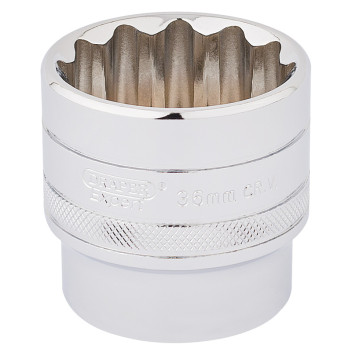 36MM 12PT SOCKET 1/2DR PCKD