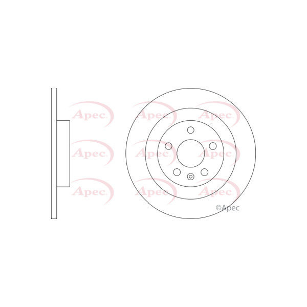 APEC BRAKE DISC (REAR) (SINGLE) image