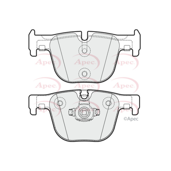 APEC BRAKE PADS (REAR) (R90) image