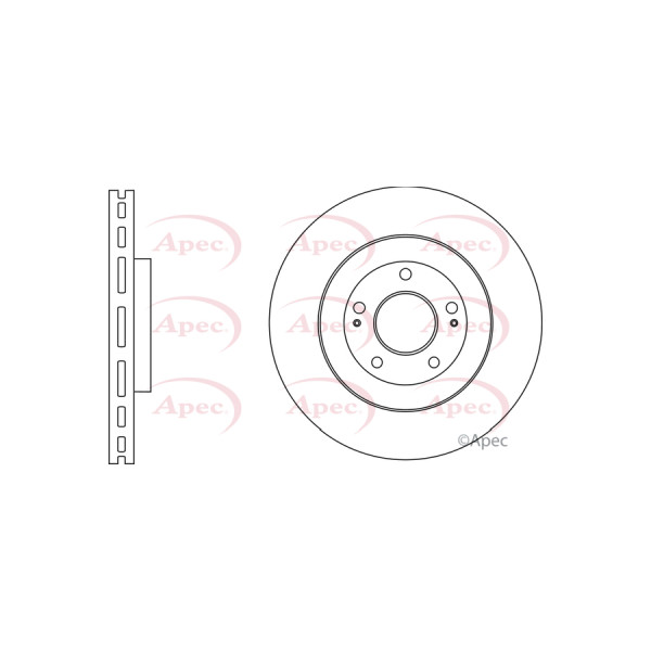 APEC BRAKE DISC (FRONT) (SINGLE) image