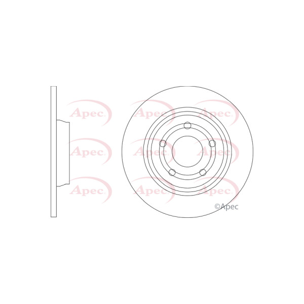 APEC BRAKE DISC (REAR) (SINGLE) image