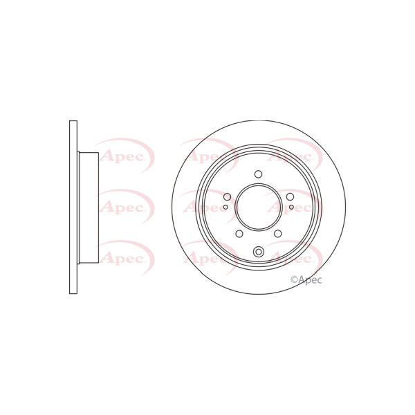 APEC BRAKE DISC (REAR) (SINGLE) image