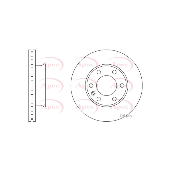 APEC BRAKE DISC (FRONT) (SINGLE) image