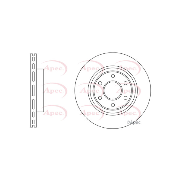 APEC BRAKE DISC (FRONT) (SINGLE) image