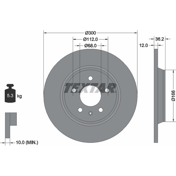 TEXTAR PC BRAKE DISCS image