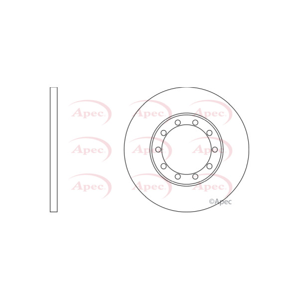 APEC BRAKE DISC (REAR) (SINGLE) image