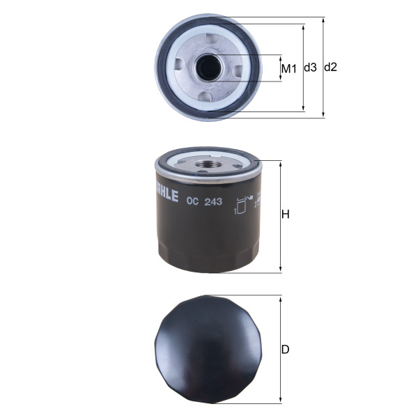 OIL FILTER - SPIN ON image