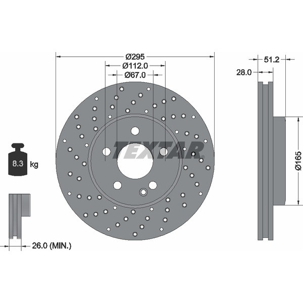 TEXTAR PC BRAKE DISCS image