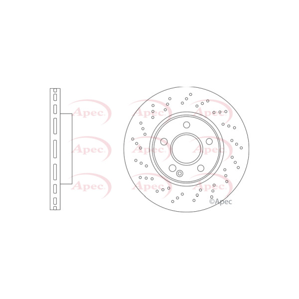 APEC BRAKE DISC (FRONT) (SINGLE) image