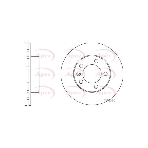 APEC BRAKE DISC (FRONT) (SINGLE) image