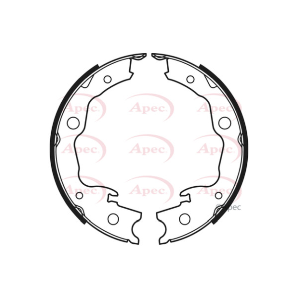 APEC BRAKE SHOES REAR image