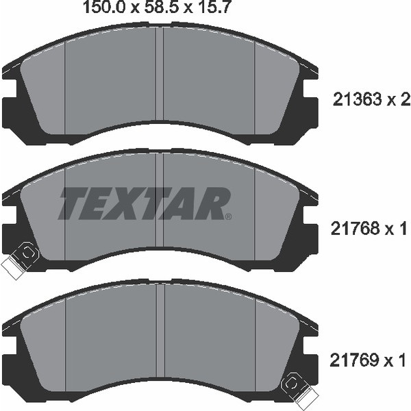 TEXTAR PC BRAKE PADS image