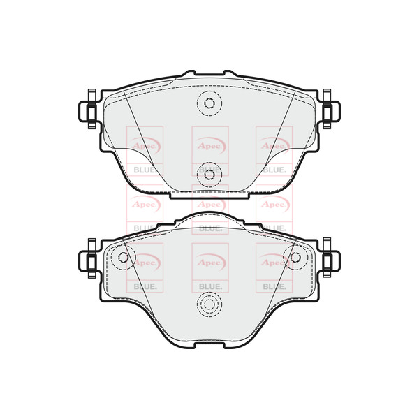 APEC BLUE BRAKE PADS (REAR) (R90) image