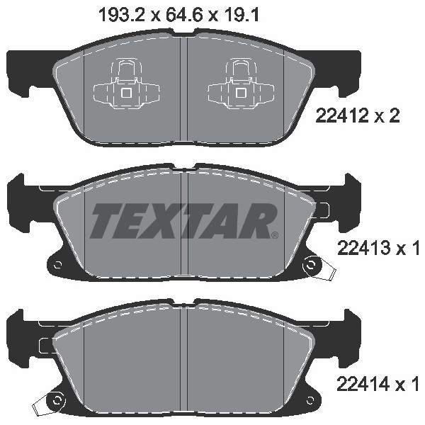 TEXTAR PC BRAKE PADS image