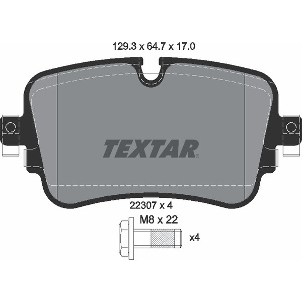 TEXTAR PC BRAKE PADS image