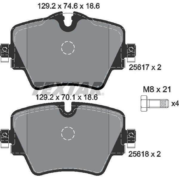 TEXTAR PC BRAKE PADS image