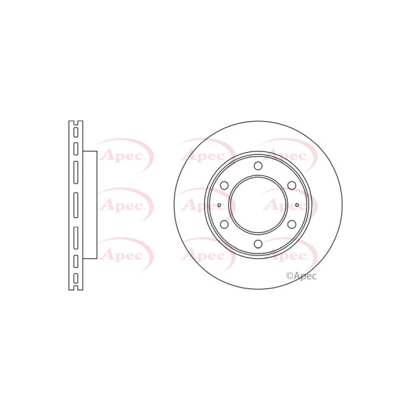 APEC BRAKE DISC (FRONT) (SINGLE) image