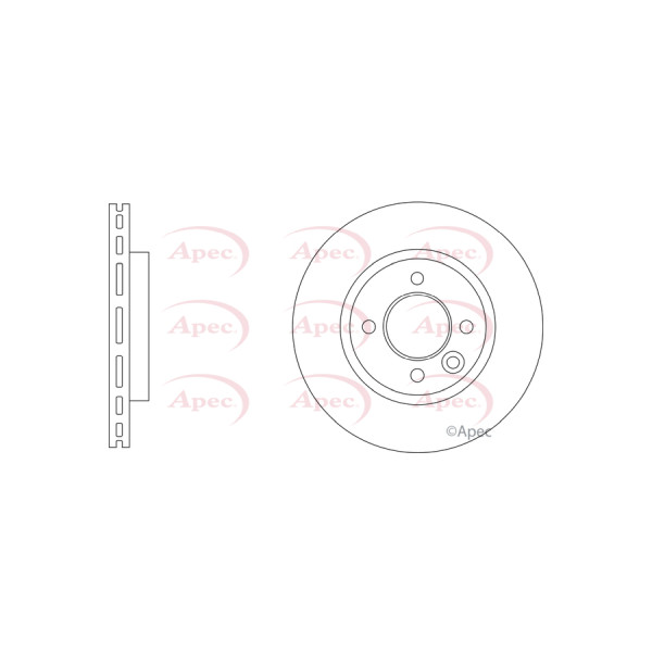 APEC BRAKE DISC (FRONT) (SINGLE) image