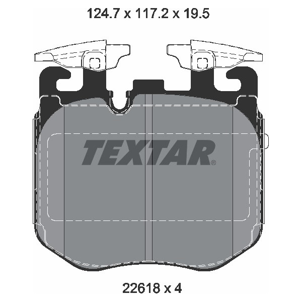 TEXTAR PC BRAKE PADS image