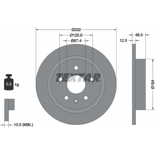 TEXTAR PC BRAKE DISCS image