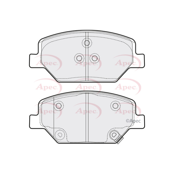 APEC BRAKE PADS (FRONT) (R90) image