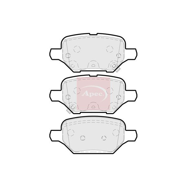 APEC BRAKE PADS (REAR) (R90) image