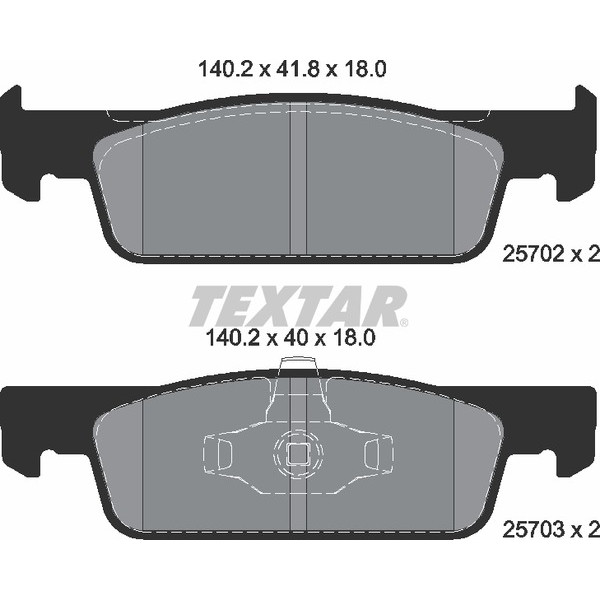 TEXTAR PC BRAKE PADS image