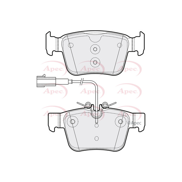 APEC BRAKE PADS (REAR) (R90) image