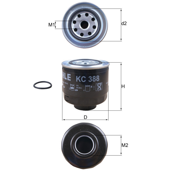FUEL FILTER - SPIN ON image
