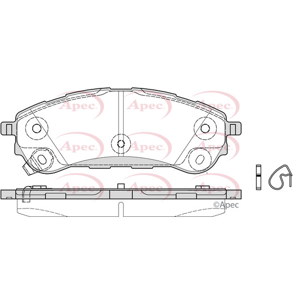 APEC BRAKE PADS (REAR) (R90) image