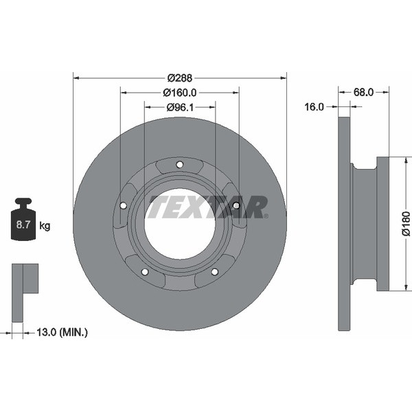 TEXTAR LCV DISCS image