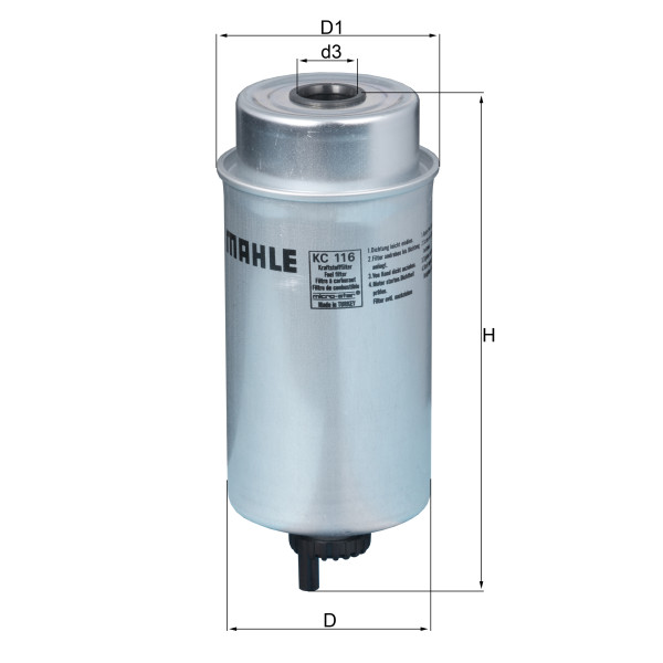 FUEL FILTER - SPIN ON image