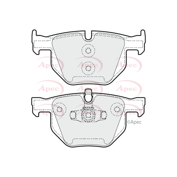 APEC BRAKE PADS (REAR) (R90) image