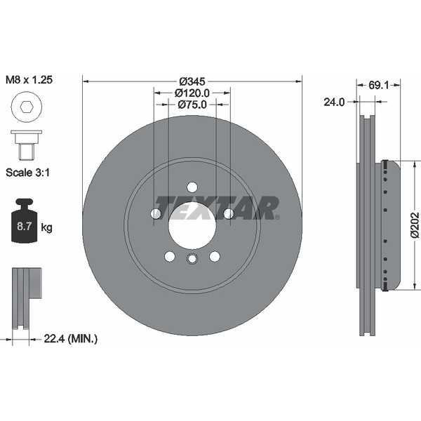 TEXTAR BIMETALLIC DISCS image