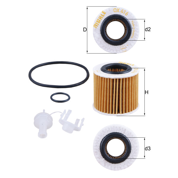 OIL FILTER - ELEMENT image