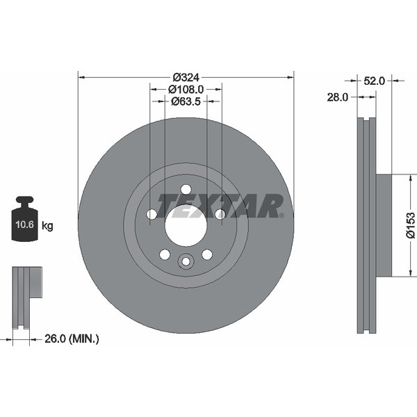 TEXTAR PC BRAKE DISCS image