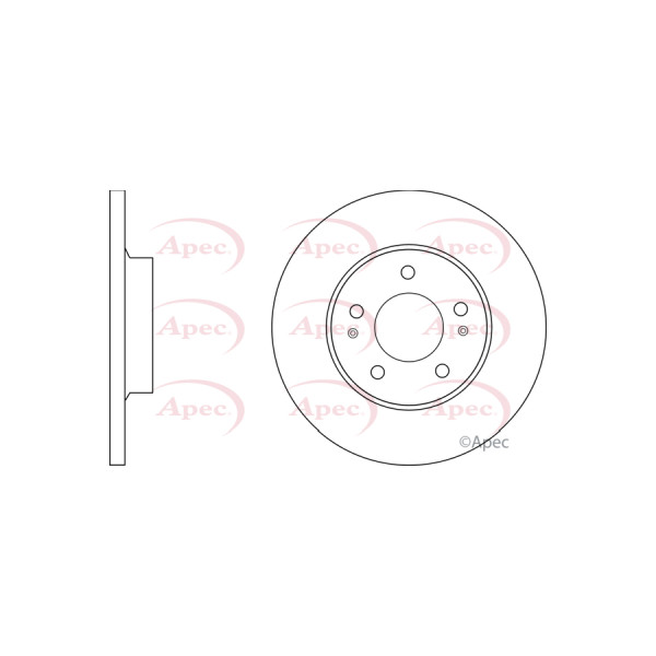 APEC BRAKE DISC (REAR) (SINGLE) image