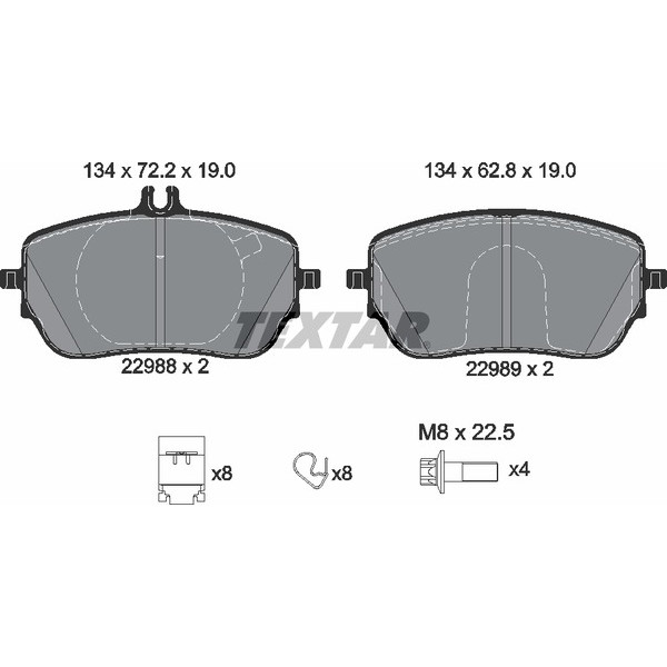 TEXTAR PC BRAKE PADS image
