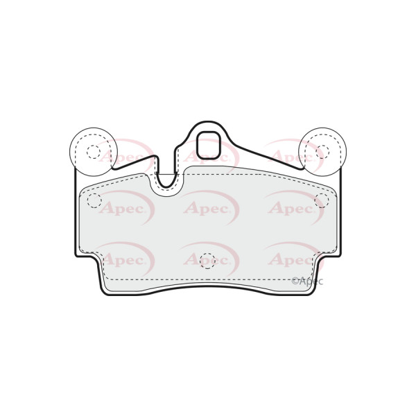 APEC BRAKE PADS (REAR) (R90) image