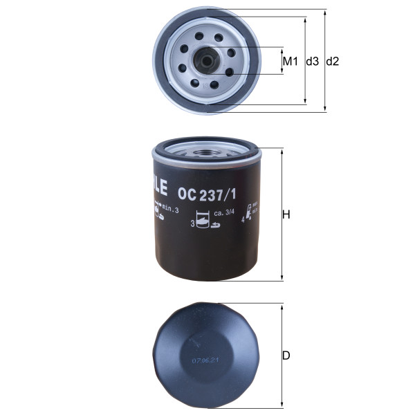 OIL FILTER - SPIN ON image