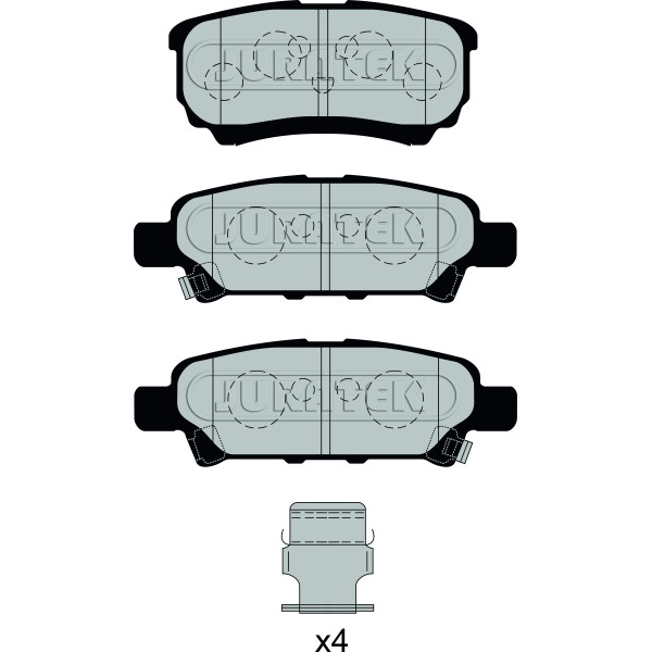 PAD (REAR) - CHRYSLER DODGE JEEP MITSUBISHI image