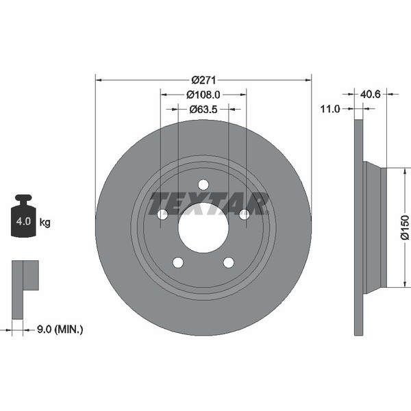 TEXTAR PC BRAKE DISCS image