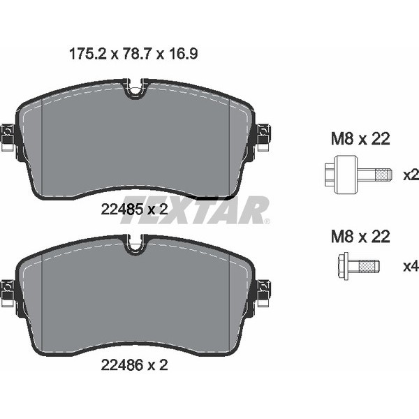 TEXTAR PC BRAKE PADS image