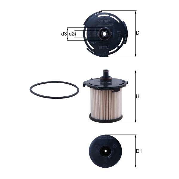 FUEL FILTER - ELEMENT image