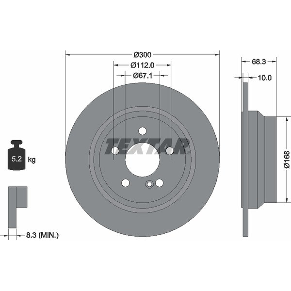 TEXTAR PC BRAKE DISCS image