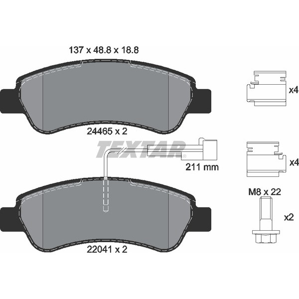 TEXTAR LCV BRAKE PADS image