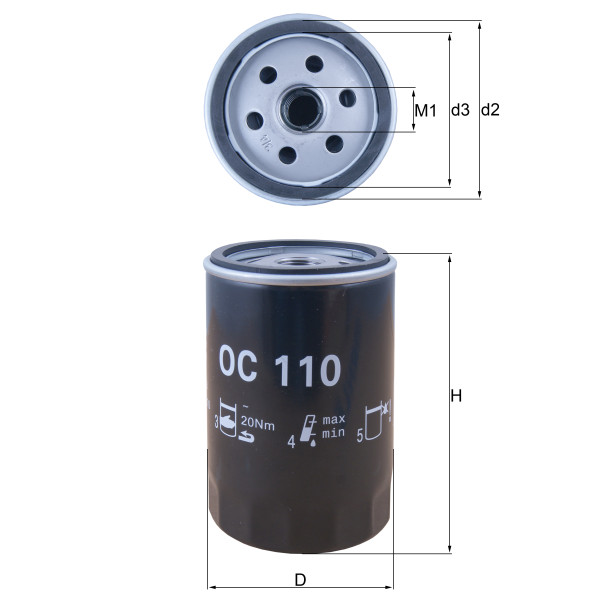 OIL FILTER - SPIN ON image