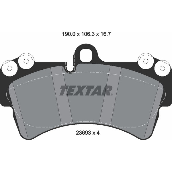 TEXTAR PC BRAKE PADS image